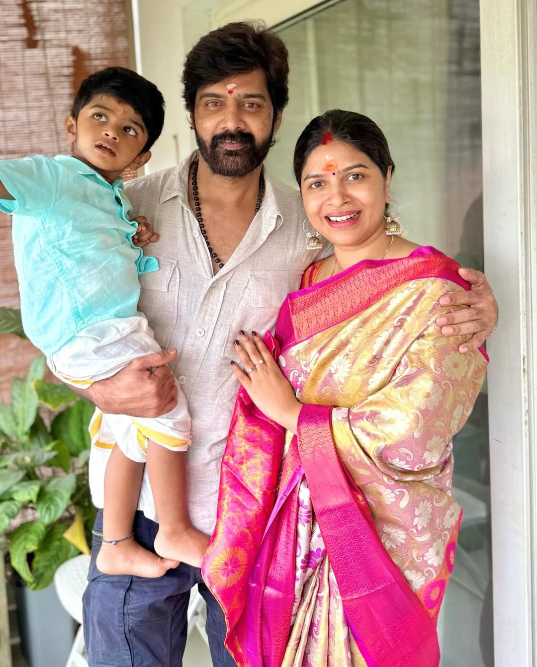 Naveen Chandra Family Photo