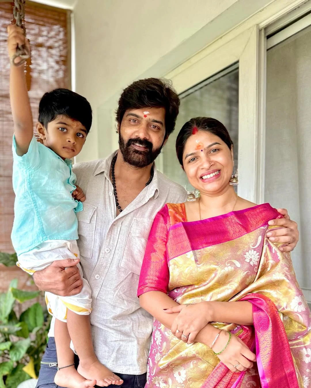 Naveen Chandra Family Photo