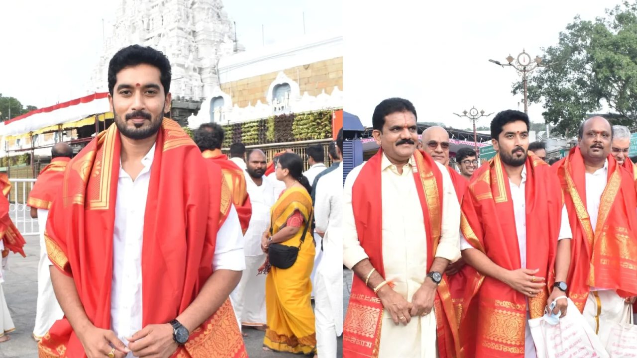 Nirupam Paritala : తిరుమలలో కార్తీకదీపం డాక్టర్ బాబు.. స్వామివారి దర్శనం అనంతరం ఆలయం వెలుపల..