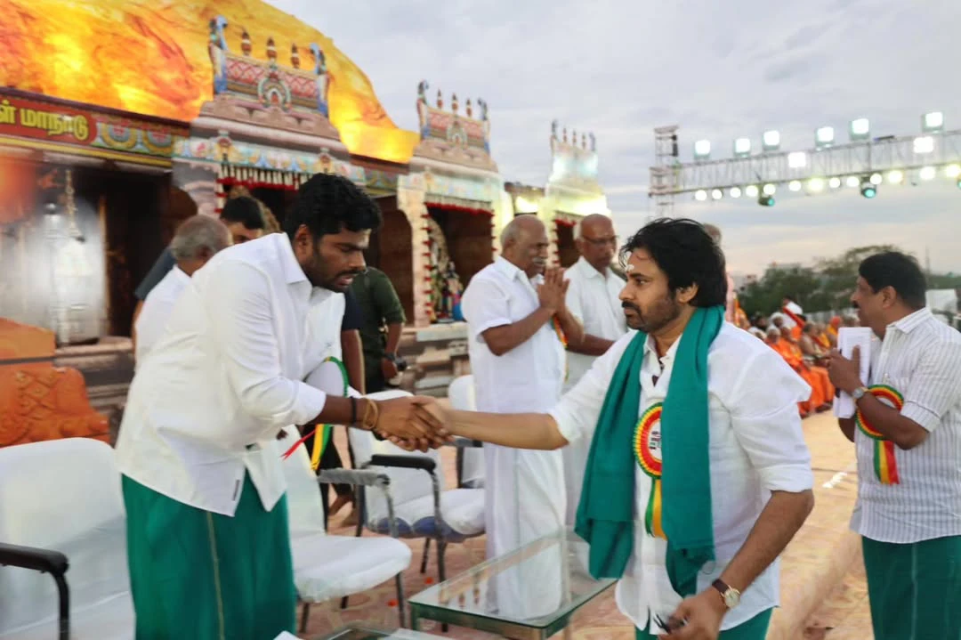 Pawan Kalyan Attends Muruga Bakthargal Manadu in Madurai
