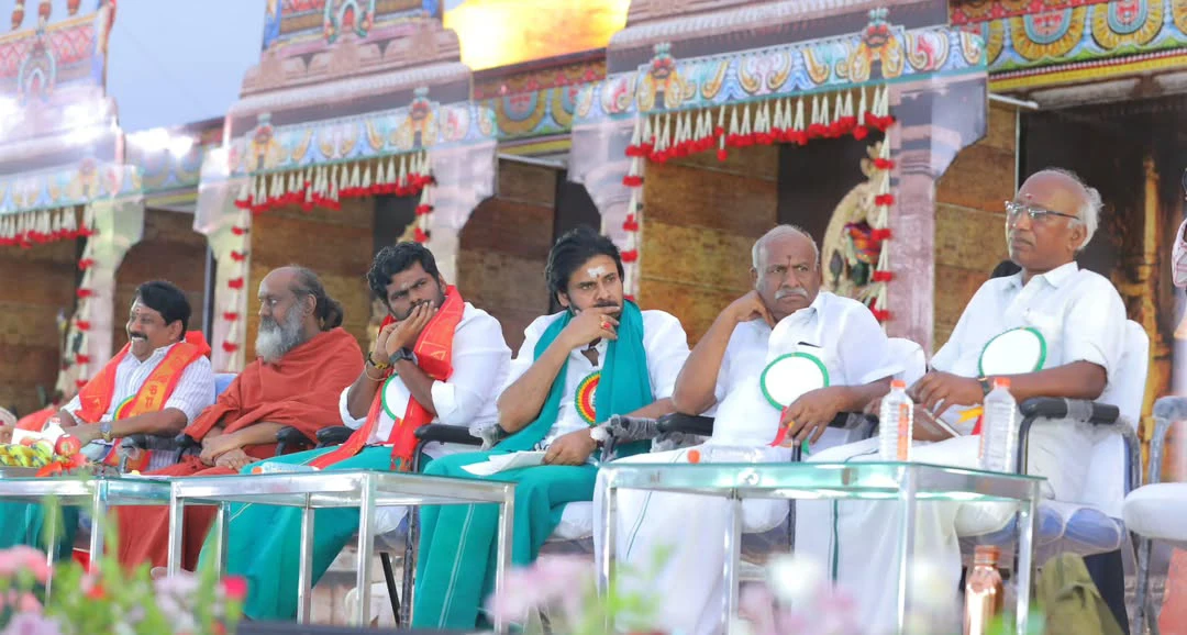 Pawan Kalyan Attends Muruga Bakthargal Manadu in Madurai