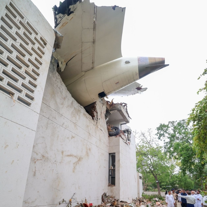 Pm Modi Visits AI171 plane crash site