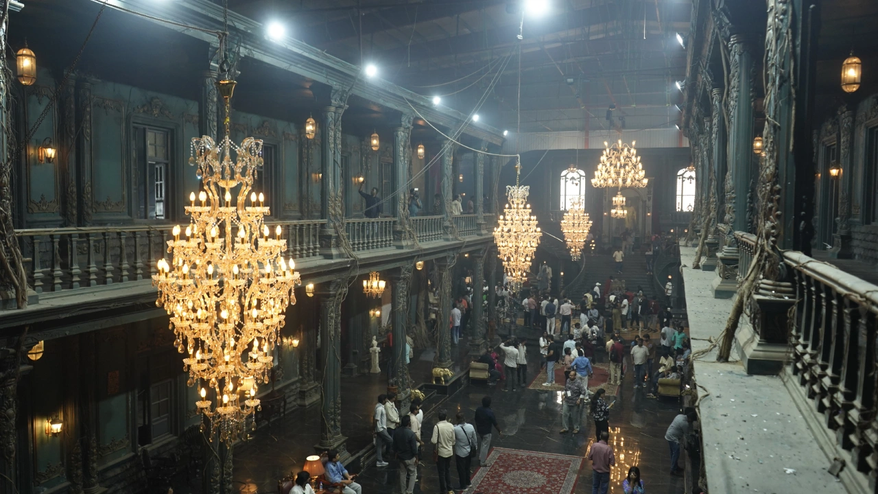 Prabhas Raja Saab Set Photos