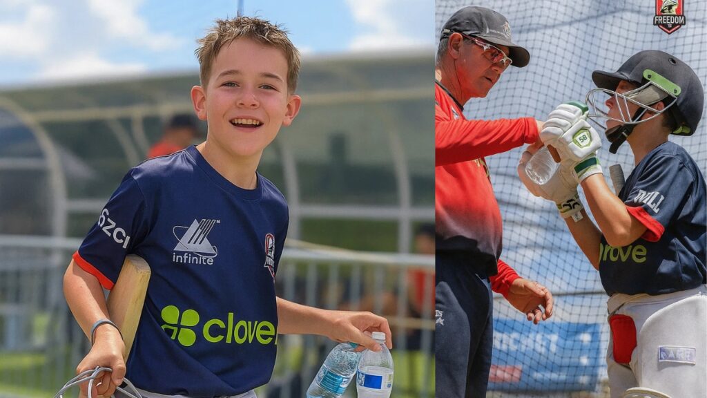 Ricky Ponting Turns Water Boy For Son Fletcher