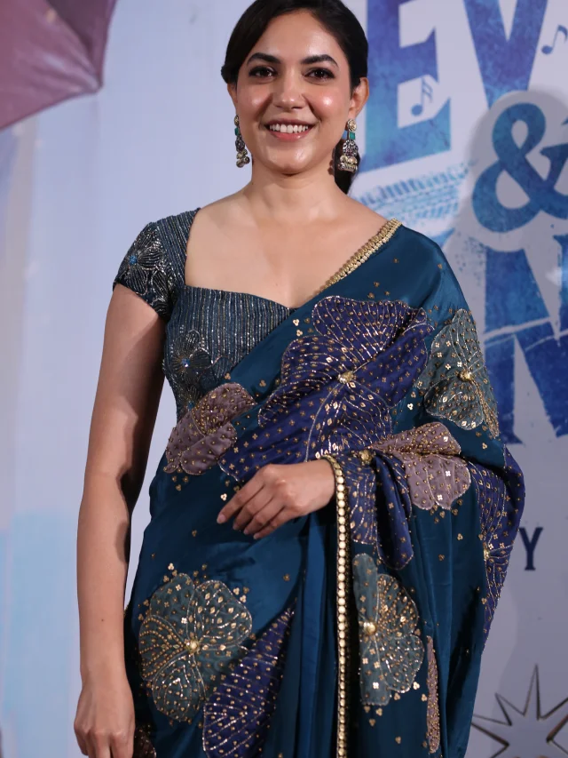 Ritu Varma Shines in Saree at Devika and Danny Press Meet