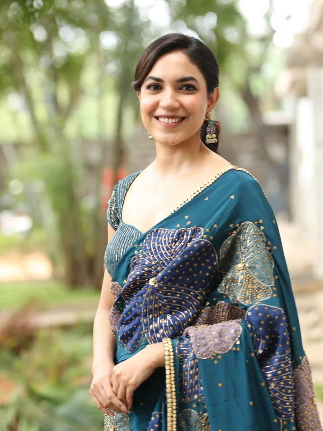 Ritu Varma Shines in Saree at Devika and Danny Press Meet