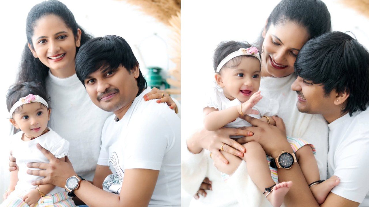 Rocking Rakesh – Sujatha : ఫాదర్స్ డే స్పెషల్.. మొదటిసారి కూతురి ఫేస్ రివీల్ చేసిన జబర్దస్త్ రాకింగ్ రాకేష్ – సుజాత జంట.. ఫొటోలు వైరల్..