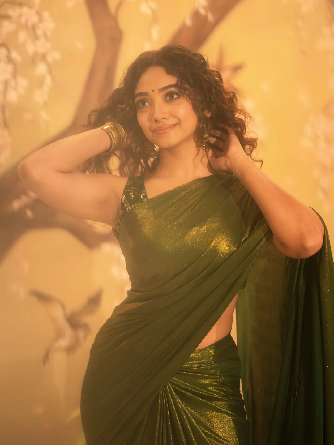 Saanve Megghana Shines in Saree
