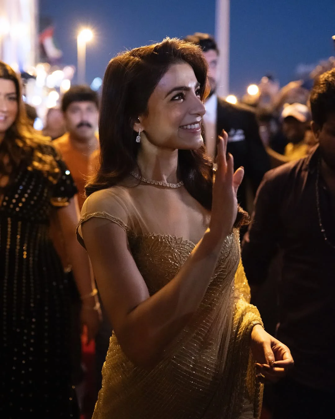 Samantha Attends Dubai Event in Saree