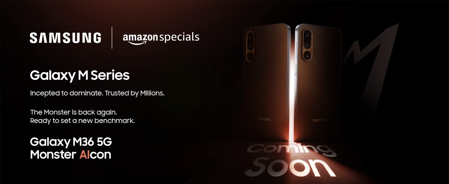 Samsung Galaxy M36 5G Amazon Banner