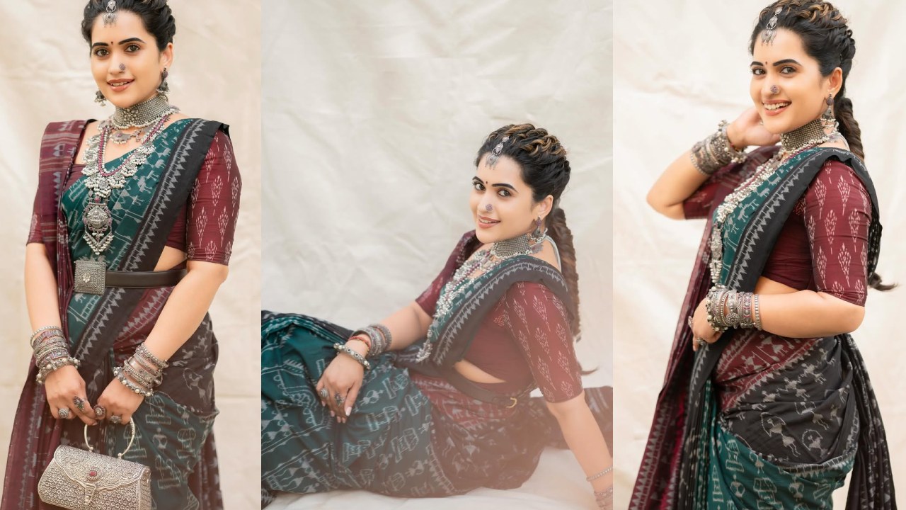 Sravanthi Chokarapu : తెలంగాణ గద్దర్ ఫిలిం అవార్డ్స్.. ట్రెడిషినల్ లో మెరిపించిన యాంకర్ స్రవంతి..