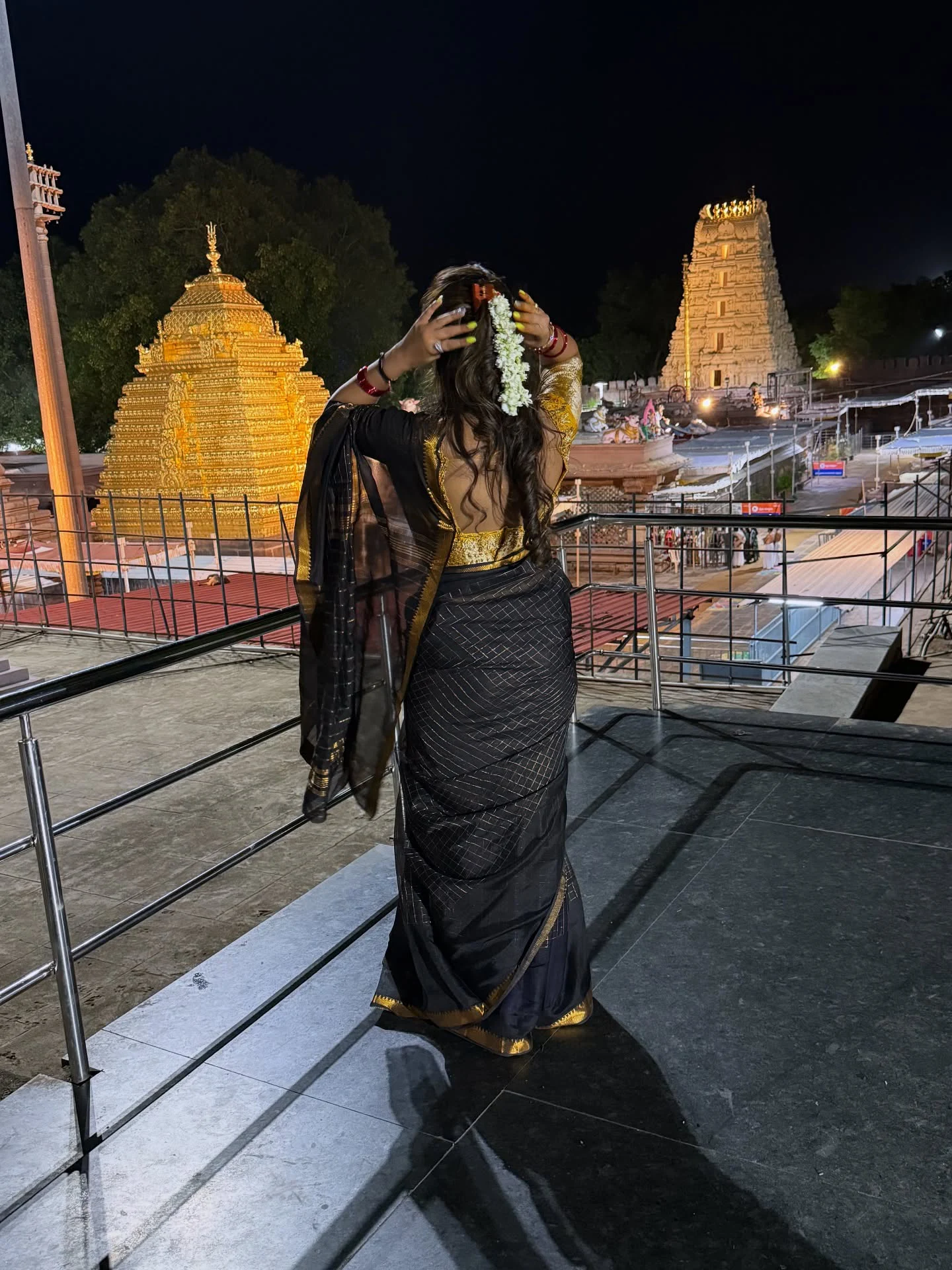 Surekhavani Daughter Supritha Visit Srisailam