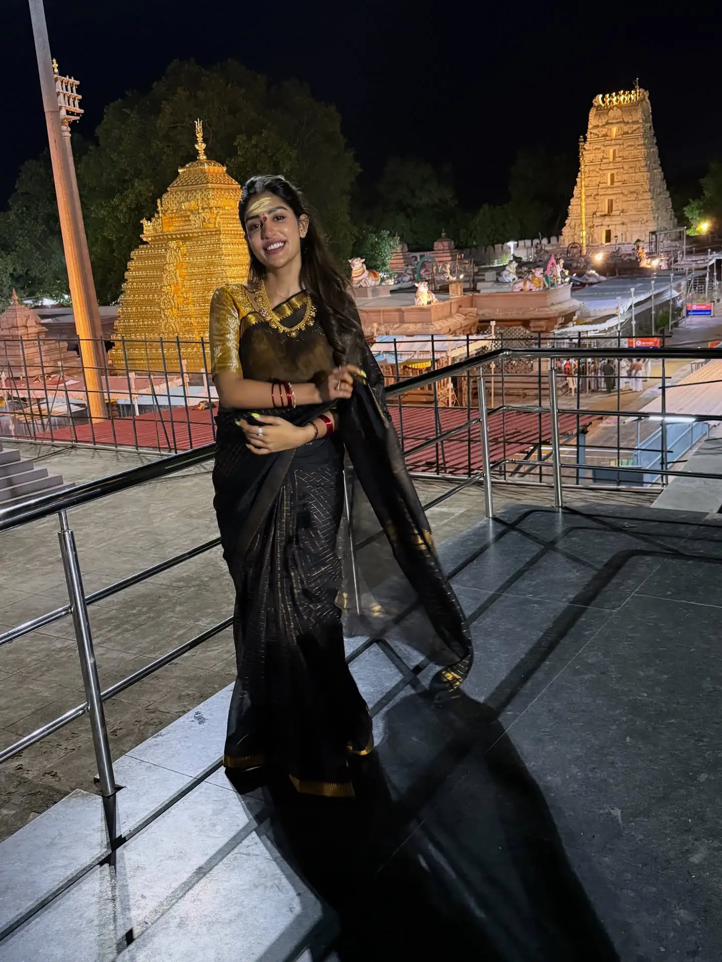 Surekhavani Daughter Supritha Visit Srisailam