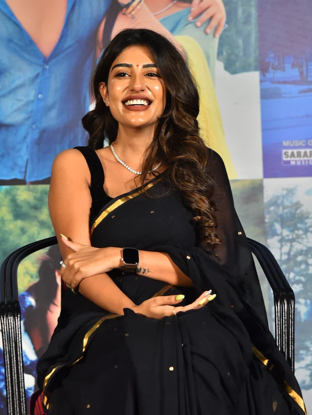 Supritha Stunning Looks in Black Saree