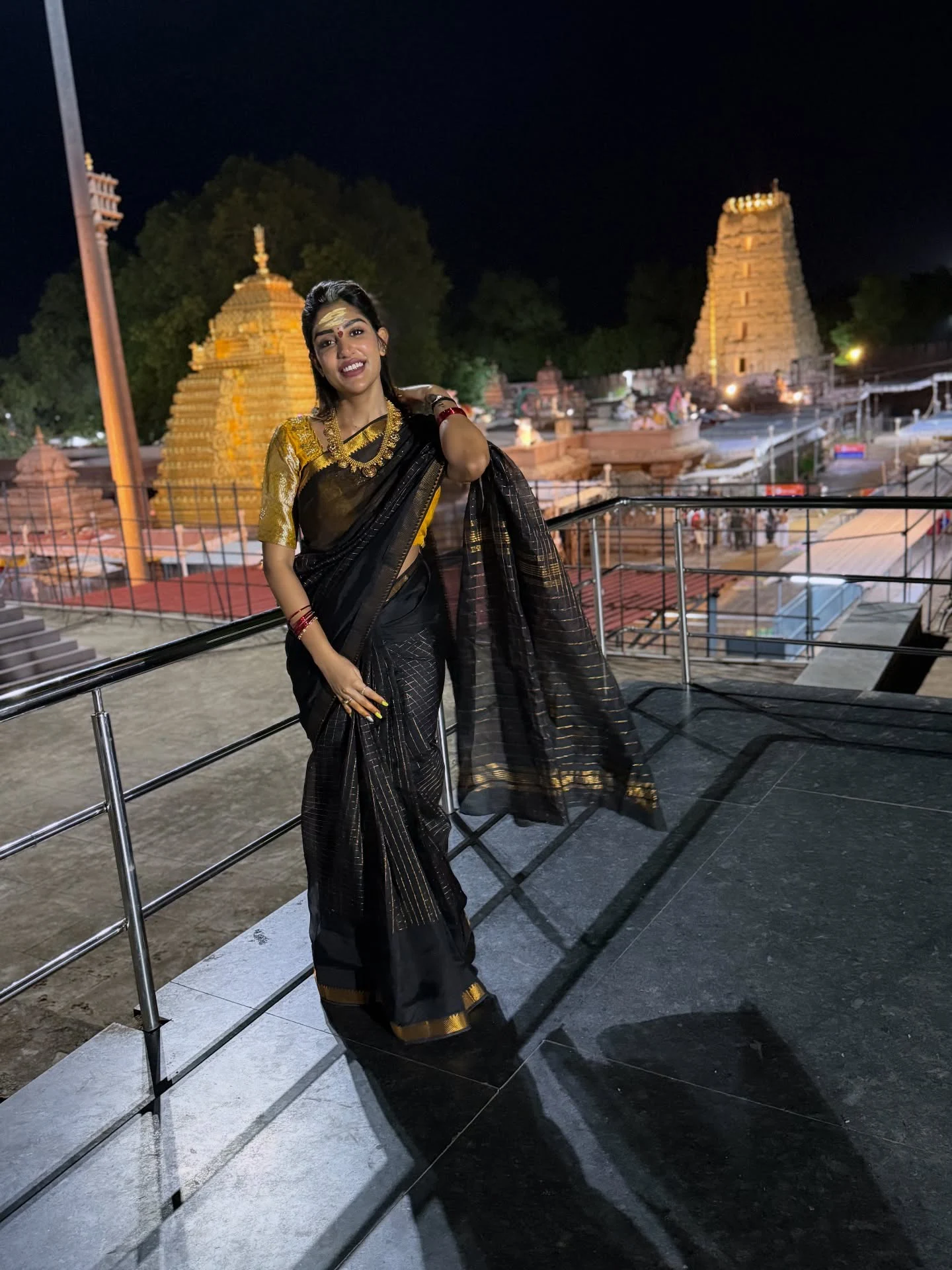 Surekhavani Daughter Supritha Visit Srisailam