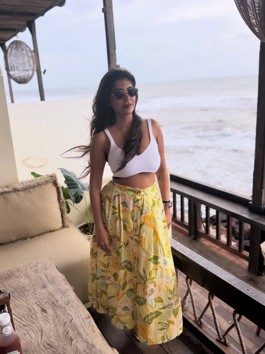 Supritha Enjoying Vacation at Beach