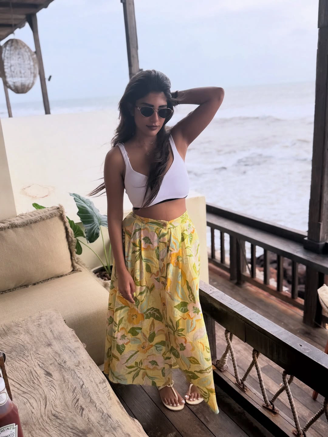Supritha Enjoying Vacation at Beach