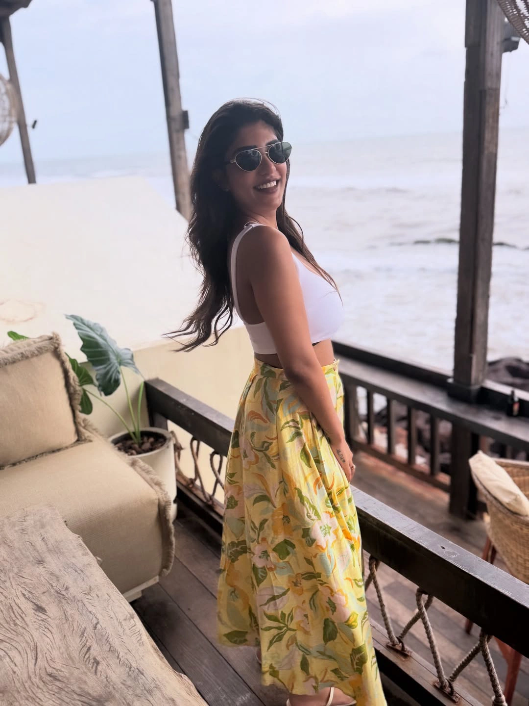 Supritha Enjoying Vacation at Beach