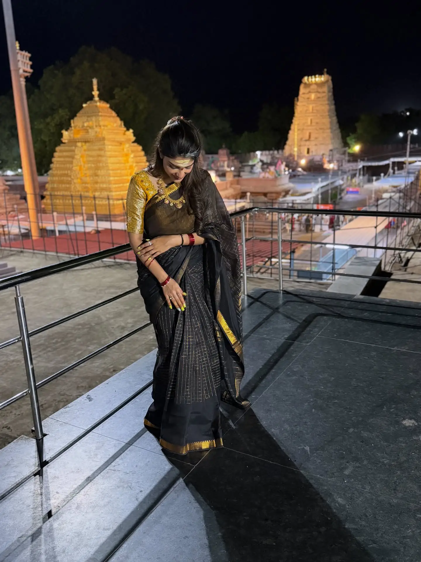 Surekhavani Daughter Supritha Visit Srisailam