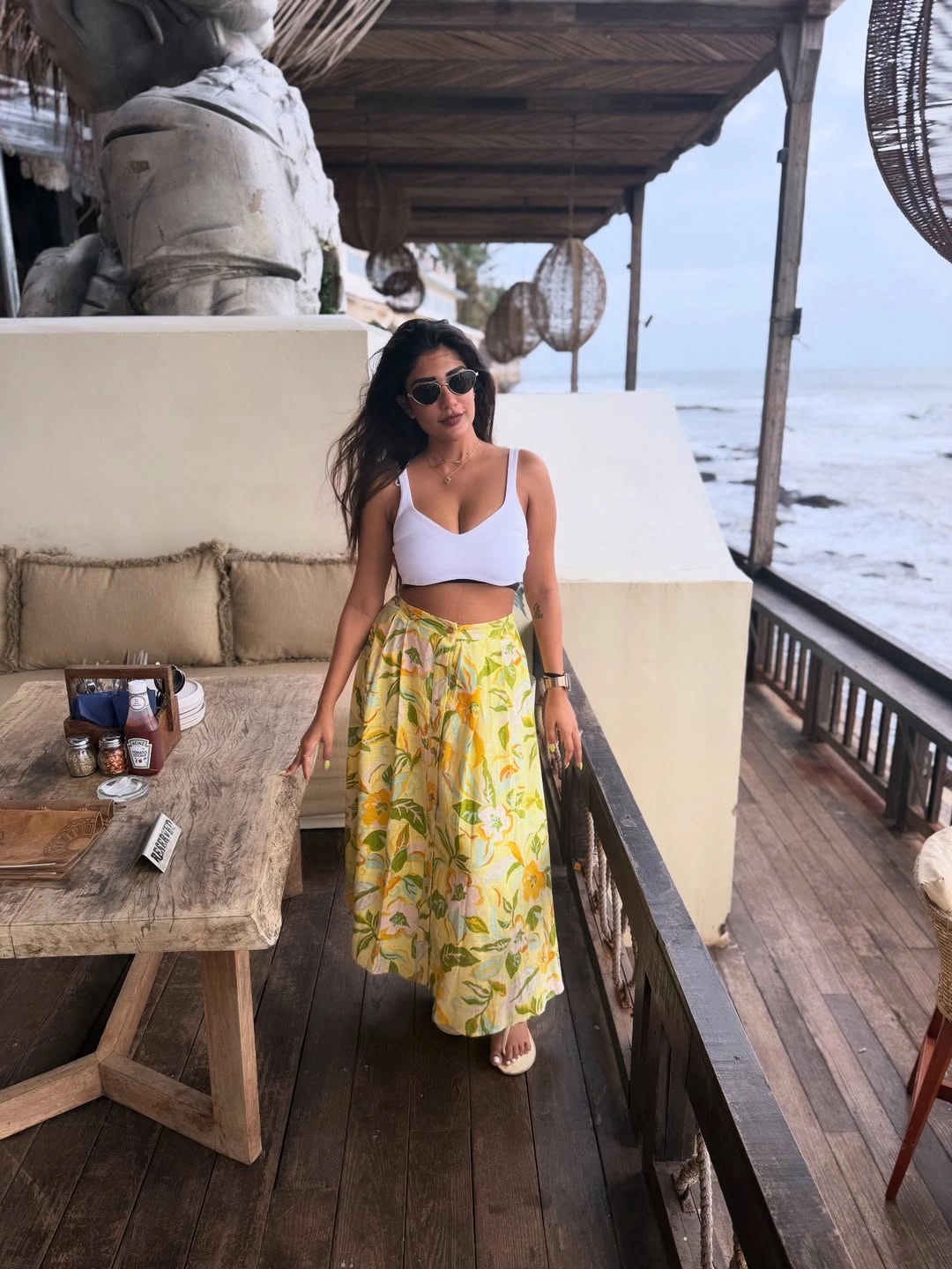 Supritha Enjoying Vacation at Beach