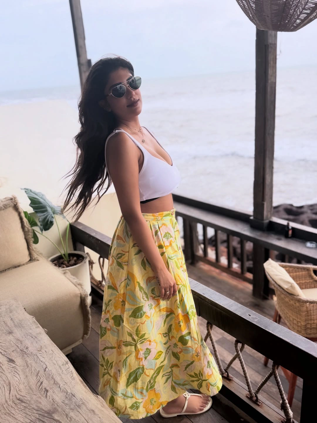 Supritha Enjoying Vacation at Beach