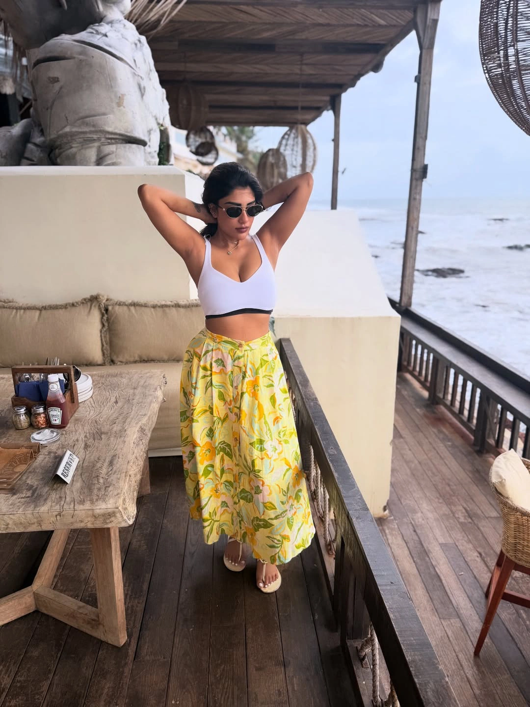 Supritha Enjoying Vacation at Beach