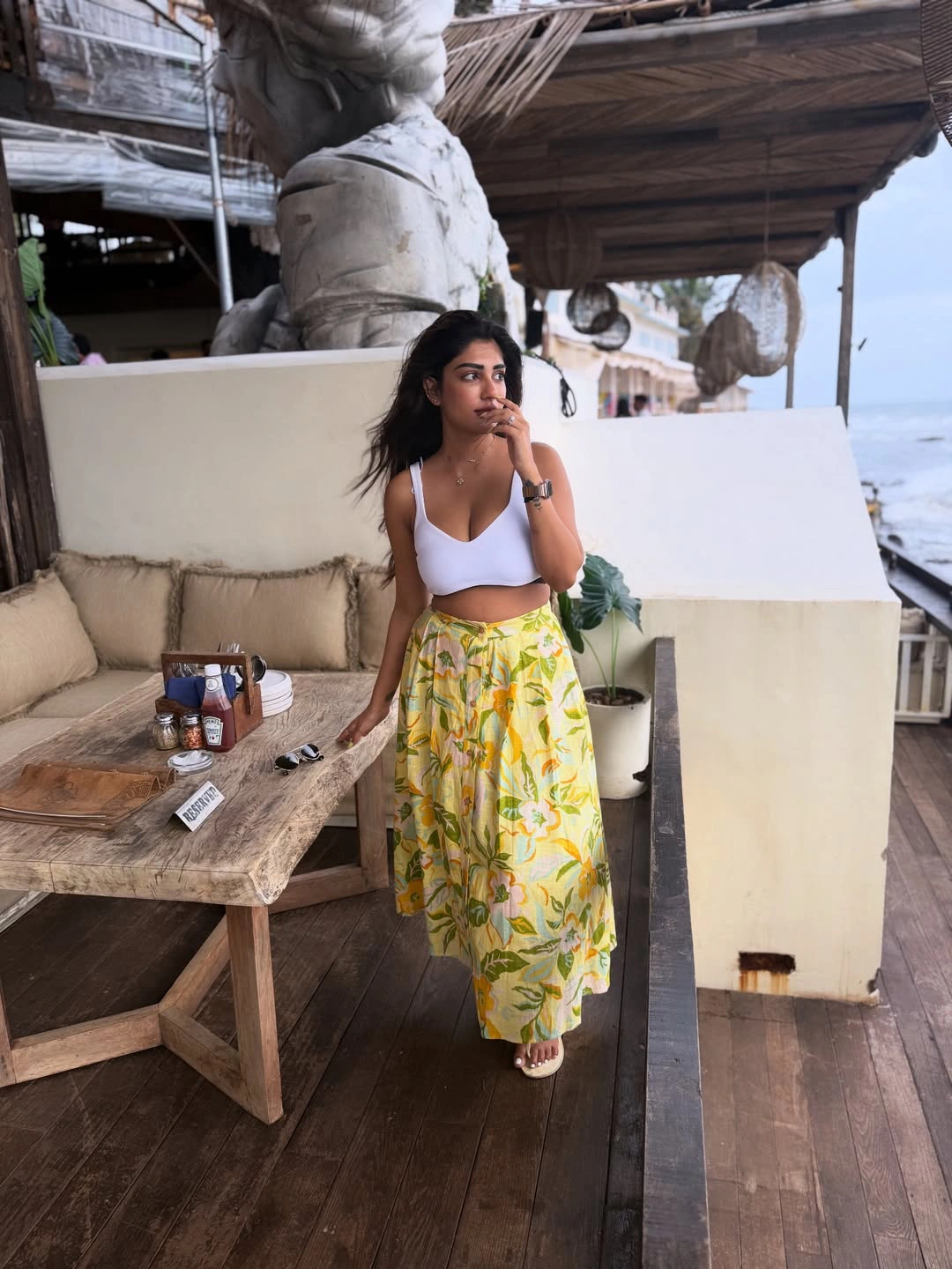 Supritha Enjoying Vacation at Beach