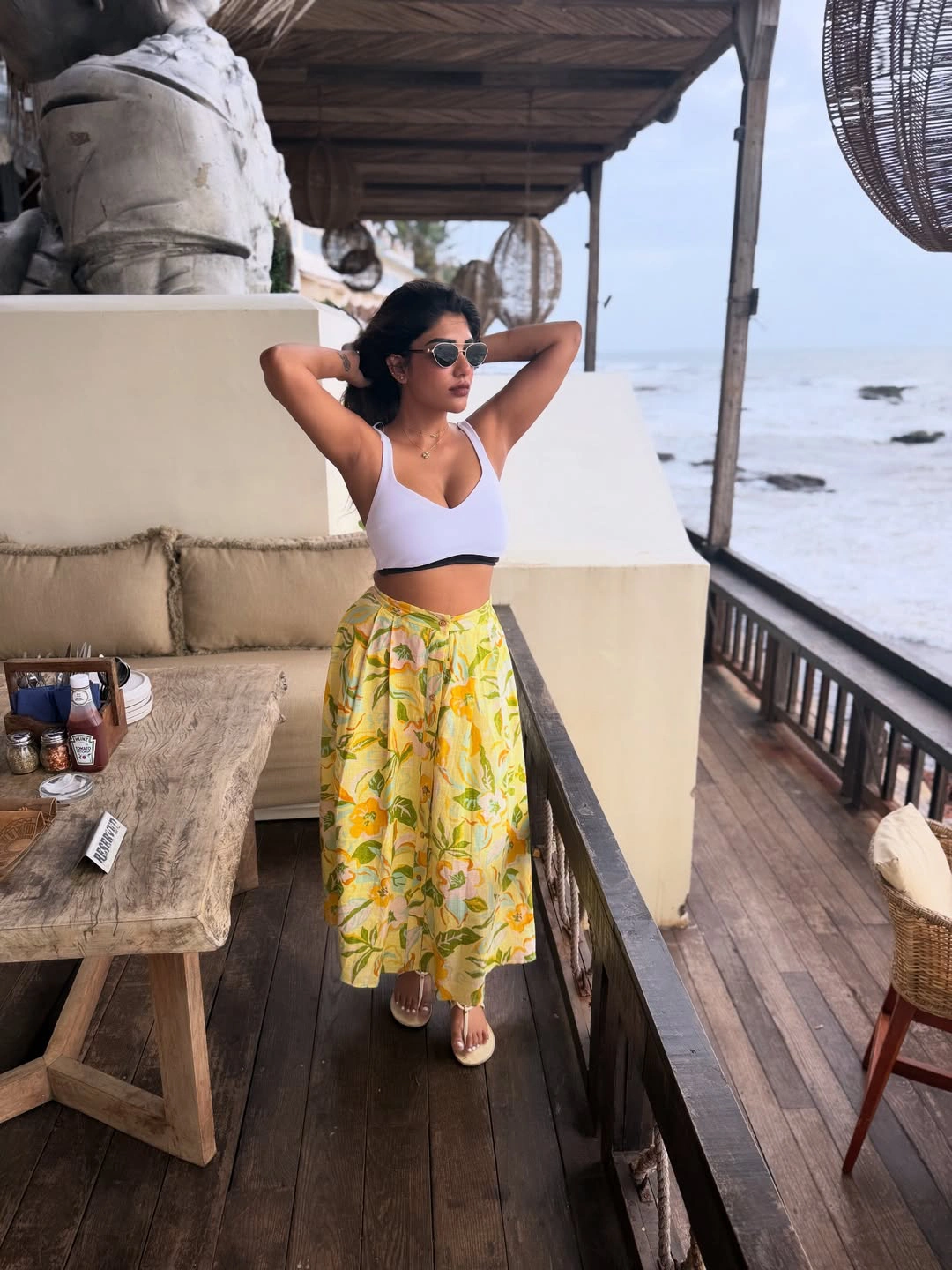 Supritha Enjoying Vacation at Beach