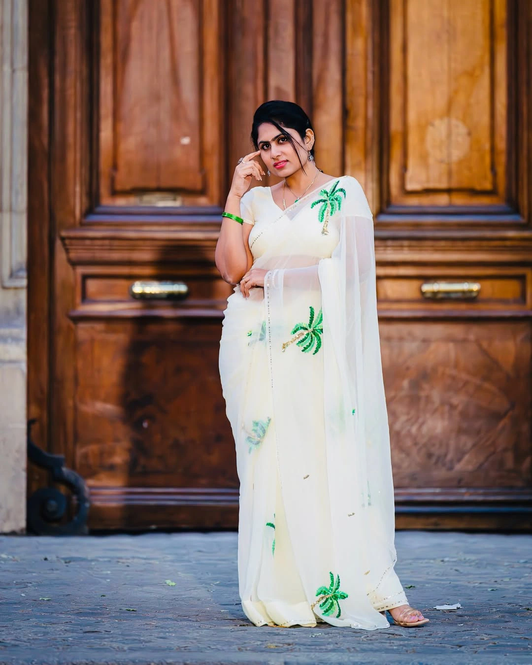 Dil Raju Wife Tejaswini Vygha at Eiffel Tower