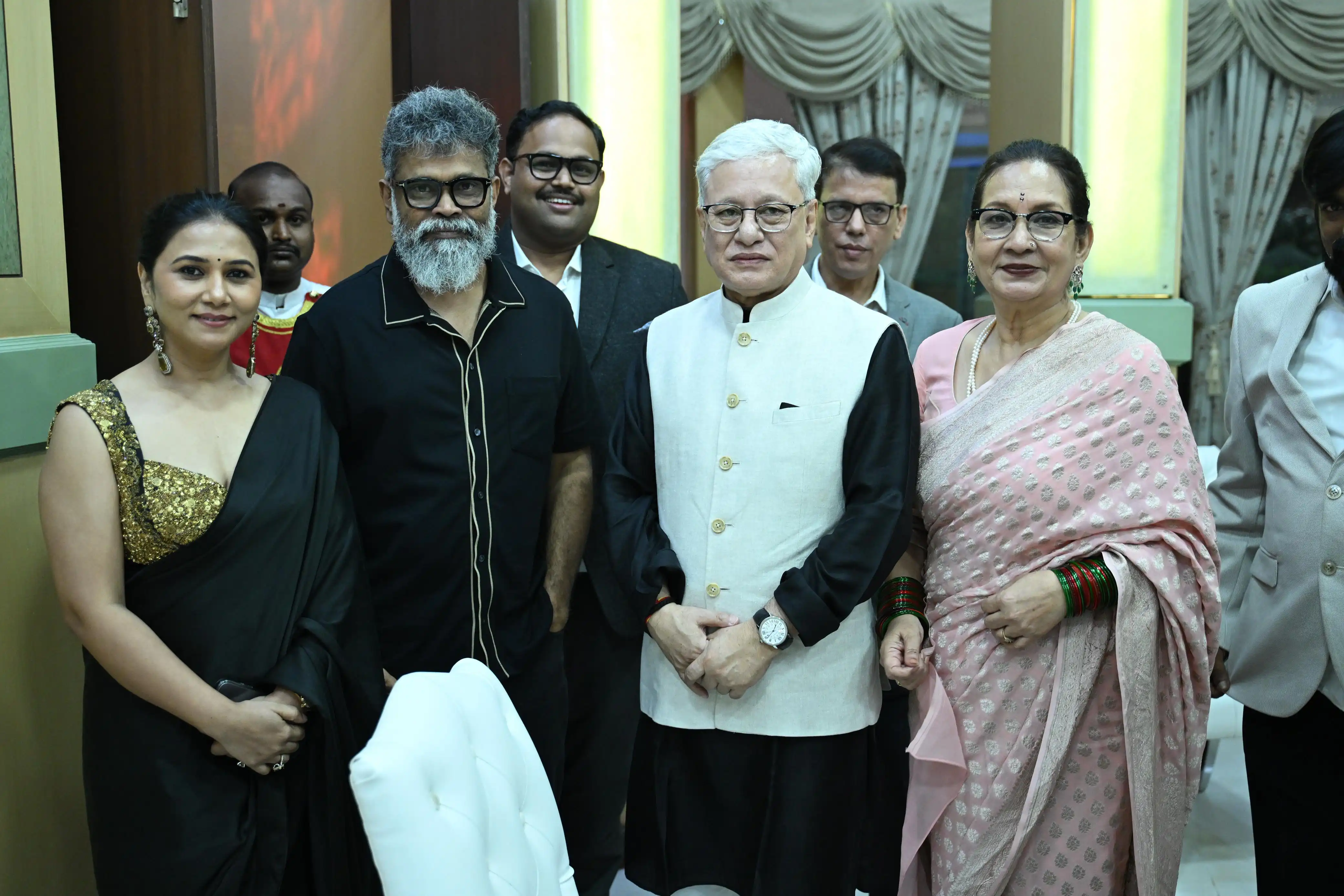 Sukumar and Thabitha Meets Governor of Telangana and Miss World
