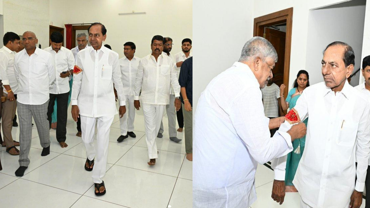 కేసీఆర్ విచారణకు బయలుదేరిన వేళ కీలక పరిణామాలు.. కేసీఆర్ను కలిసిన కవిత.. ప్రభుత్వంపై కేటీఆర్ కామెంట్స్ కేసీఆర్ విచారణకు బయలుదేరిన వేళ కీలక పరిణామాలు.. కేసీఆర్ను కలిసిన కవిత.. ప్రభుత్వంపై కేటీఆర్ కామెంట్స్