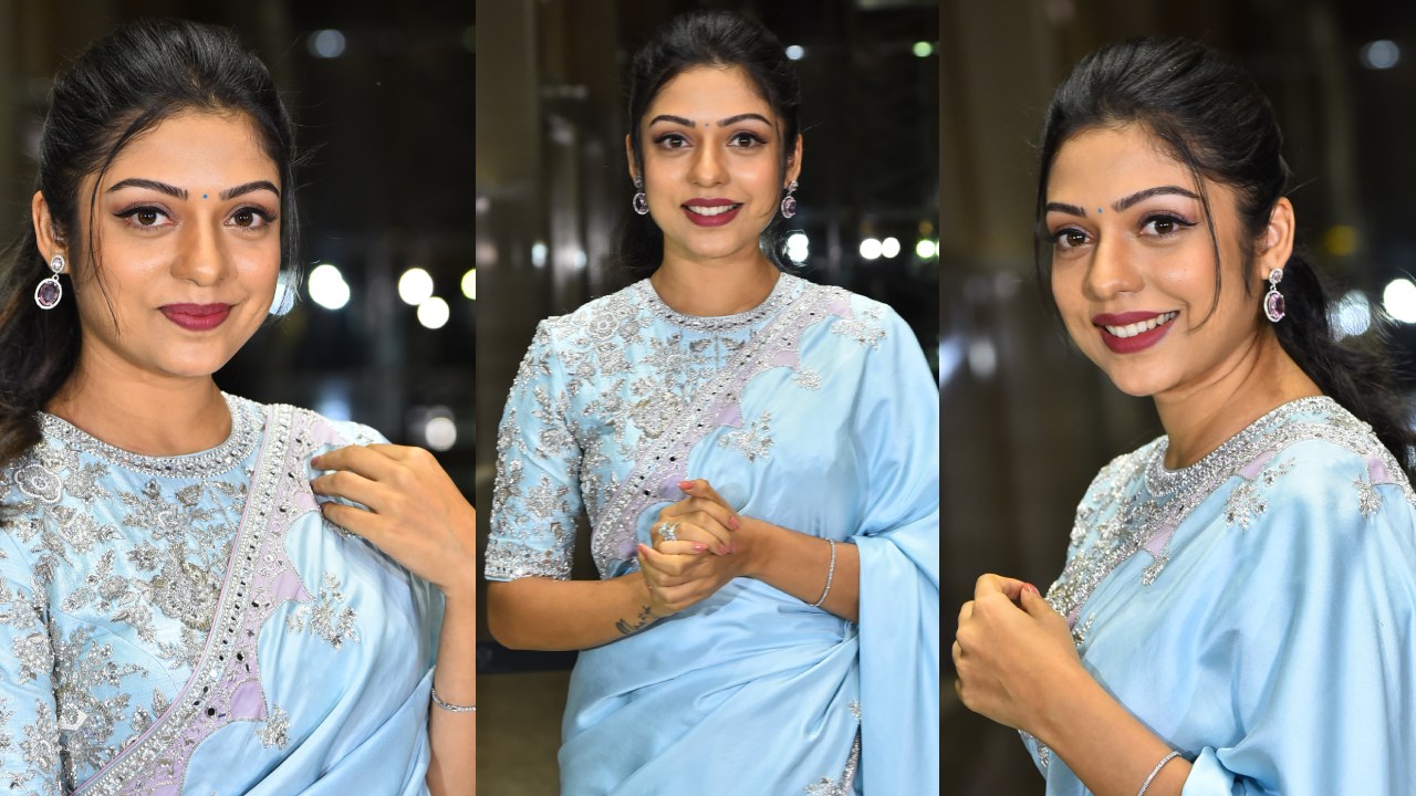 Varsha Bollamma : తమ్ముడు ప్రీ రిలీజ్ ఈవెంట్.. చీరకట్టులో మెరిసిపోతున్న వర్ష బొల్లమ్మ..