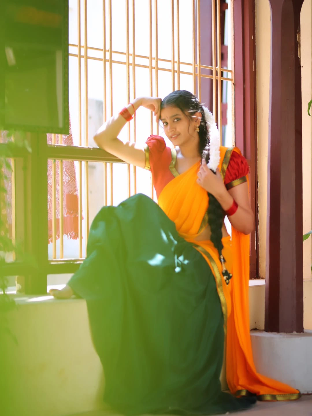 Vismaya Sri Stunning Looks in Half Saree