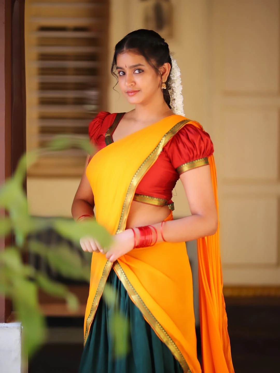 Vismaya Sri Stunning Looks in Half Saree