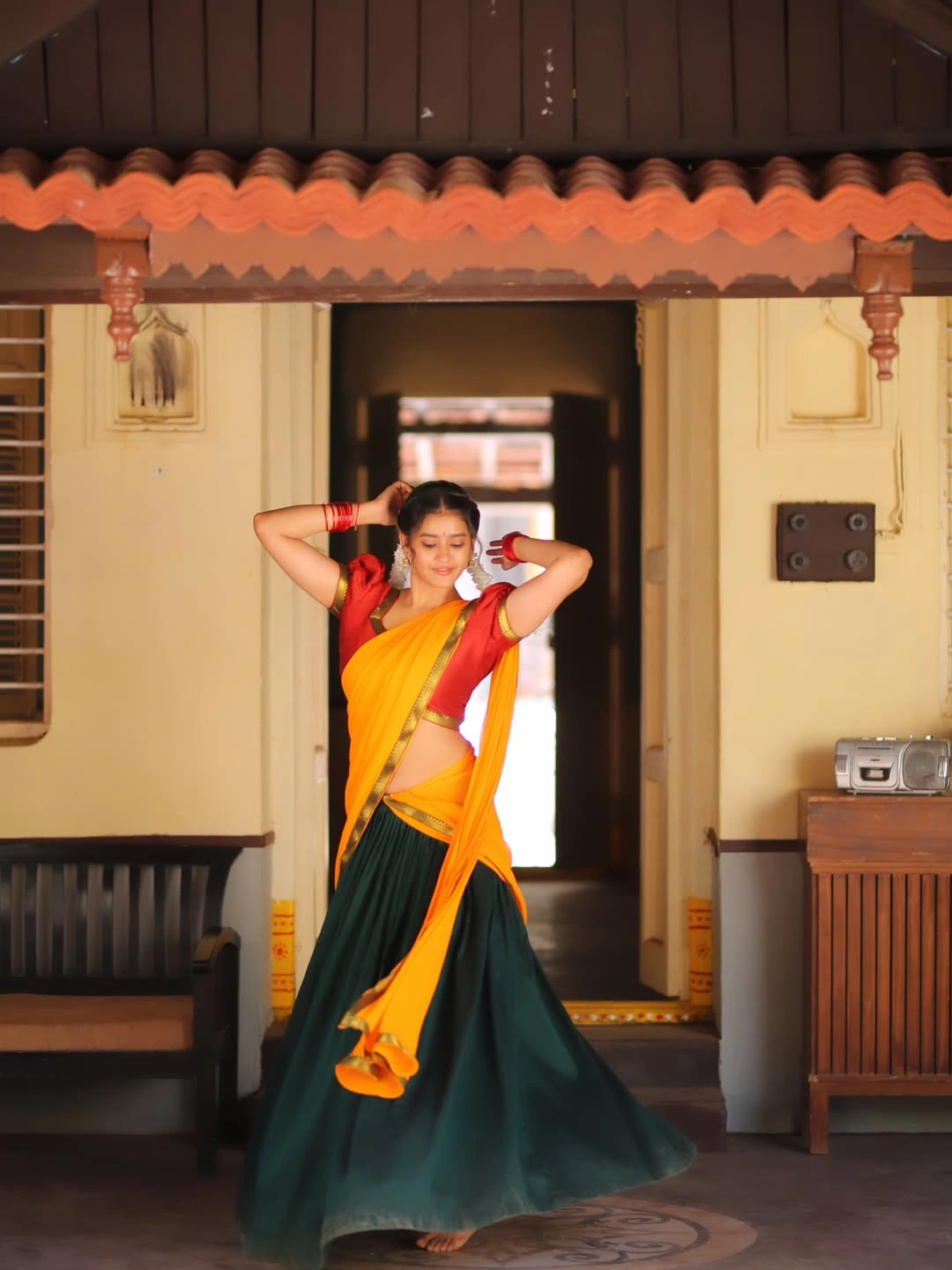 Vismaya Sri Stunning Looks in Half Saree