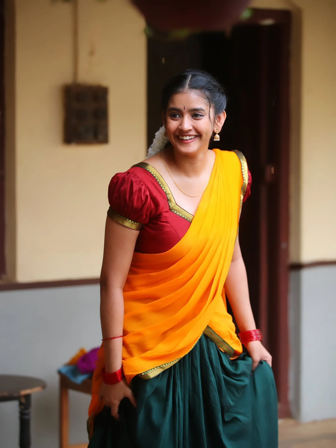 Vismaya Sri Stunning Looks in Half Saree