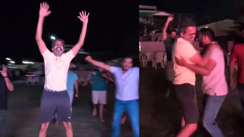 Prashanth Neel Celebrations for RCB Winning and his Birthday at NTR Movie Shooting Set