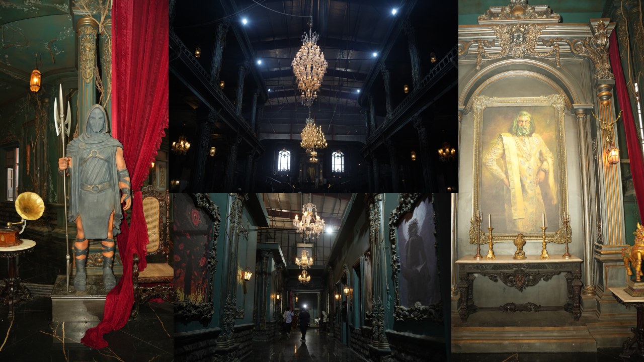 Raja Saab Set Photos : ప్రభాస్ ‘రాజాసాబ్’ హారర్ సెట్ ఫొటోలు చూశారా?