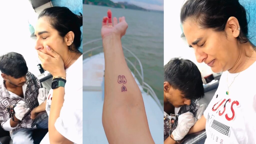 Artist Surekhavani got a Tattoo Shares a Video goes Viral