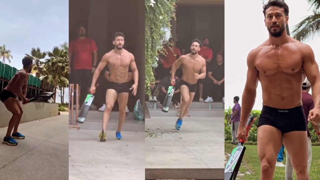 Bollywood Hero Tiger Shroff Played Cricket in Underwear Video goes Viral