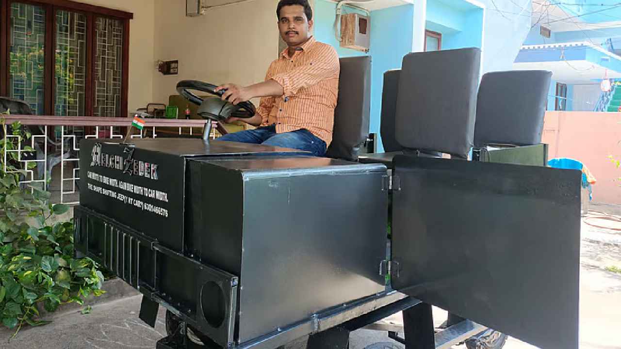 2-in-1 Transport Vehicle: ఇంజినీరింగ్ చదవలేదు, డిప్లోమా కూడా చేయలేదు.. ఆంధ్రా వాసి అద్భుత ఆవిష్కరణ.. 2 ఇన్ 1 ట్రాన్స్పోర్ట్ వెహికల్ తయారీ.. 2-in-1 Transport Vehicle: ఇంజినీరింగ్ చదవలేదు, డిప్లోమా కూడా చేయలేదు.. ఆంధ్రా వాసి అద్భుత ఆవిష్కరణ.. 2 ఇన్ 1 ట్రాన్స్పోర్ట్ వెహికల్ తయారీ..