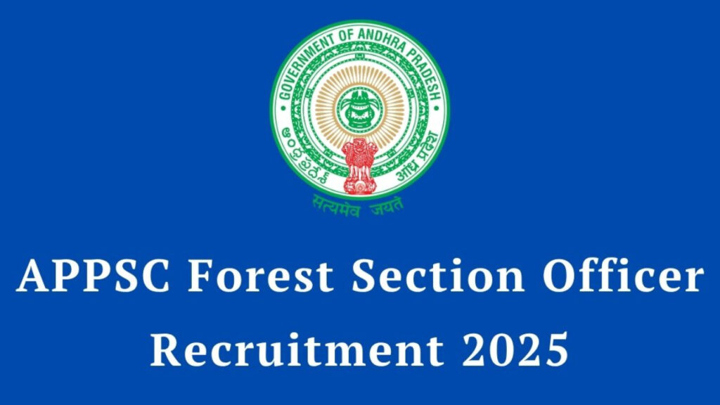Applications for Section Officer posts in AP Forest Department have started.