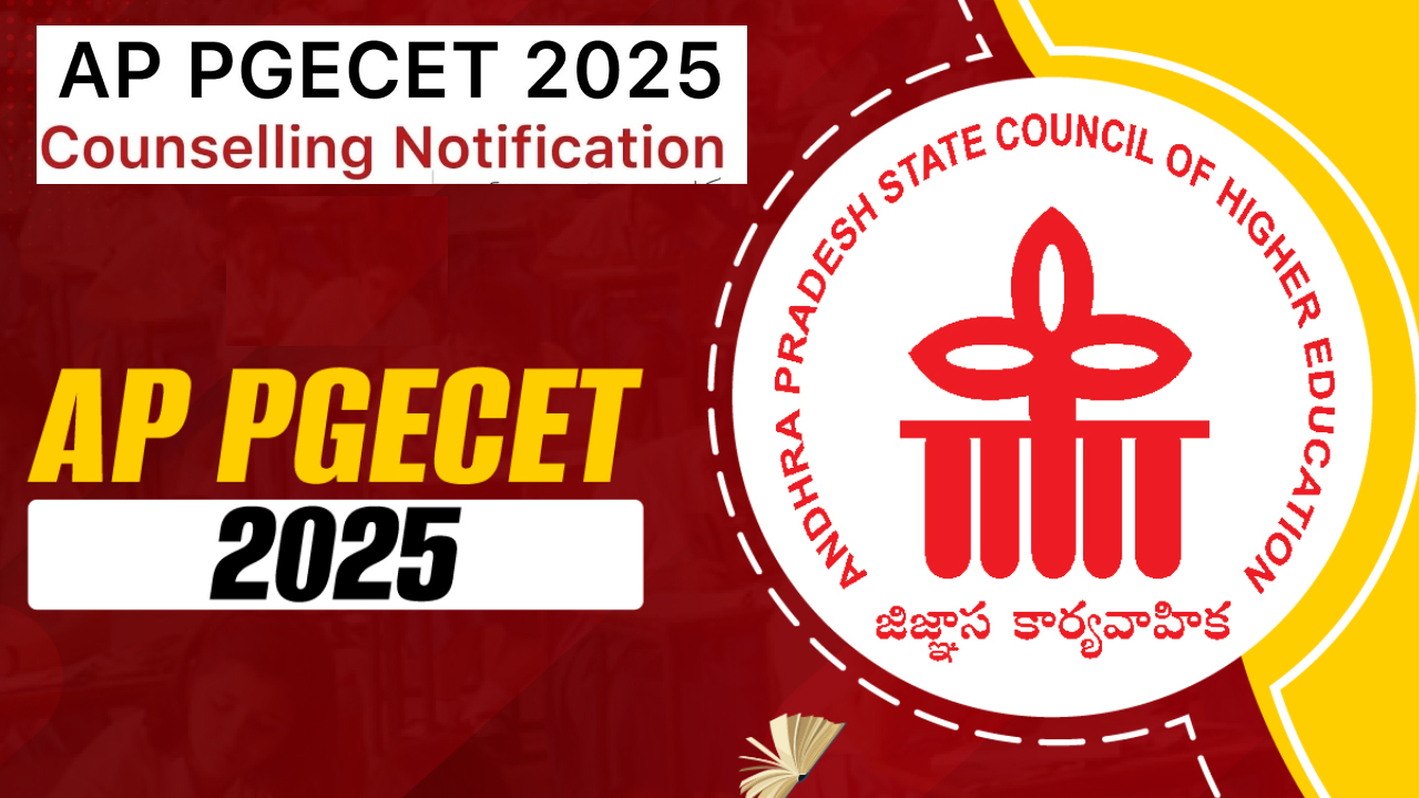 AP PGECT 2025 Counselling: ఏపీ పీజీ ఈసెట్ కౌన్సిలింగ్ మొదలు.. ఇవాళ్టి నుంచి రిజిస్ట్రేషన్.. నోటిఫికేషన్ విడుదల AP PGECT 2025 Counselling: ఏపీ పీజీ ఈసెట్ కౌన్సిలింగ్ మొదలు.. ఇవాళ్టి నుంచి రిజిస్ట్రేషన్.. నోటిఫికేషన్ విడుదల