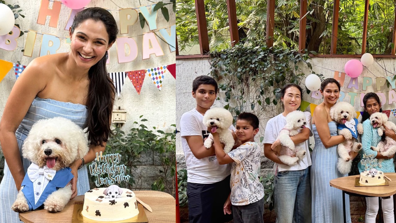 Andrea Jeremiah : పెంపుడు కుక్క బర్త్ డే సెలబ్రేట్ చేసిన నటి.. గెస్టులుగా మరిన్ని కుక్కపిల్లలు..