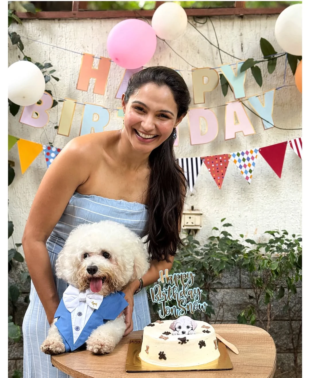 Andrea Jeremiah Celebrated her Pet Dog Birthday