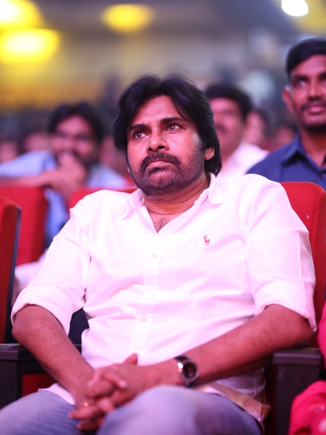 Pawan Kalyan With his Wife Anna Lezhneva in Hari Hara Veeramallu Pre Release event