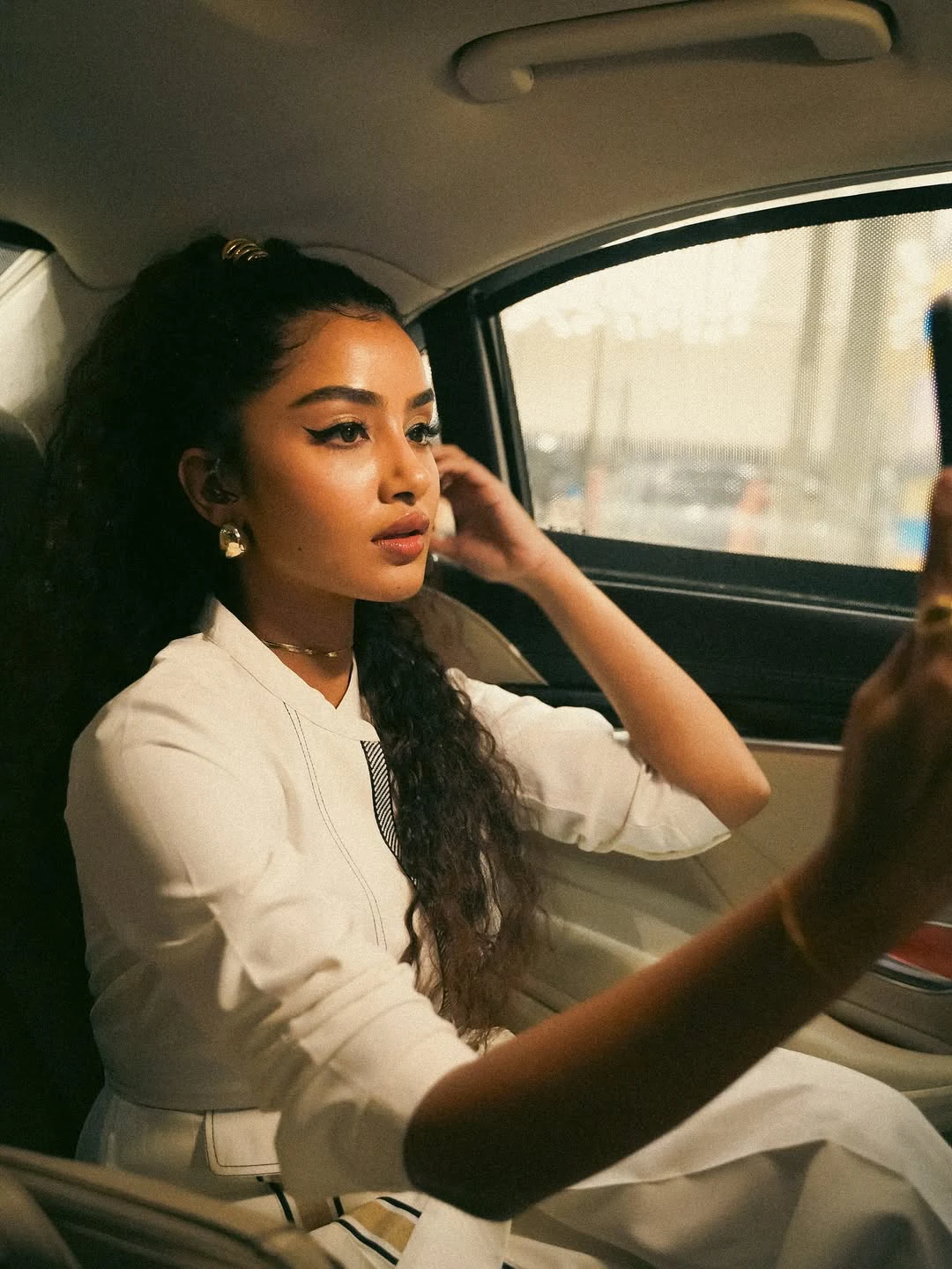 Anupama Parameswaran Stylish Looks in White Dress