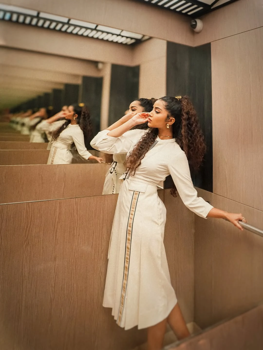 Anupama Parameswaran Stylish Looks in White Dress