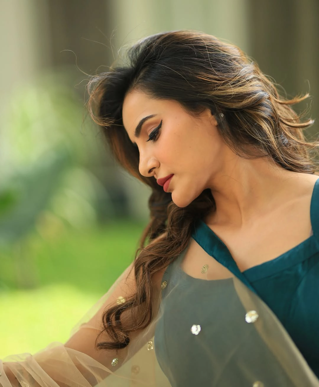 Ashu Reddy Simple Looks in Punjabi Dress