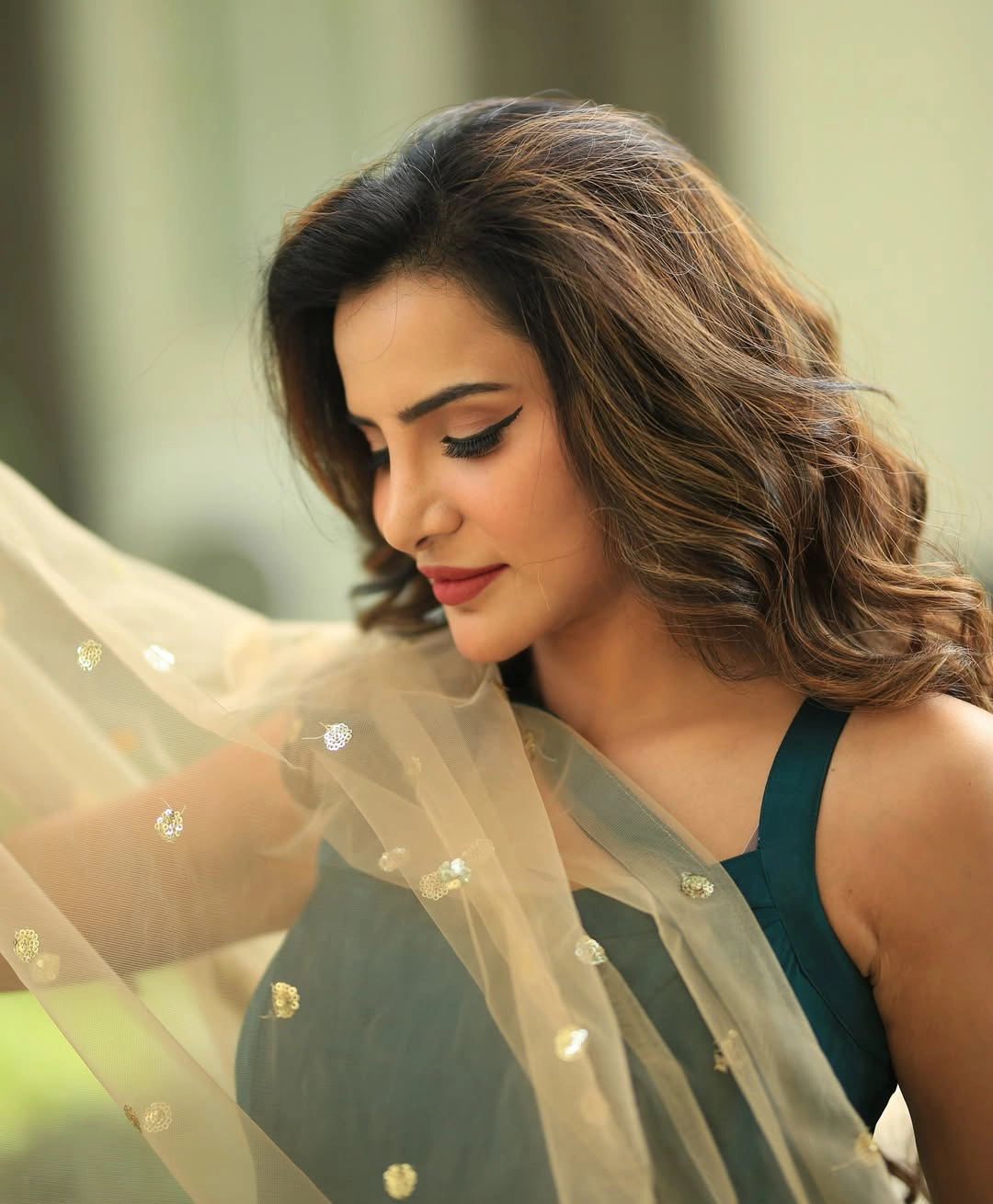 Ashu Reddy Simple Looks in Punjabi Dress